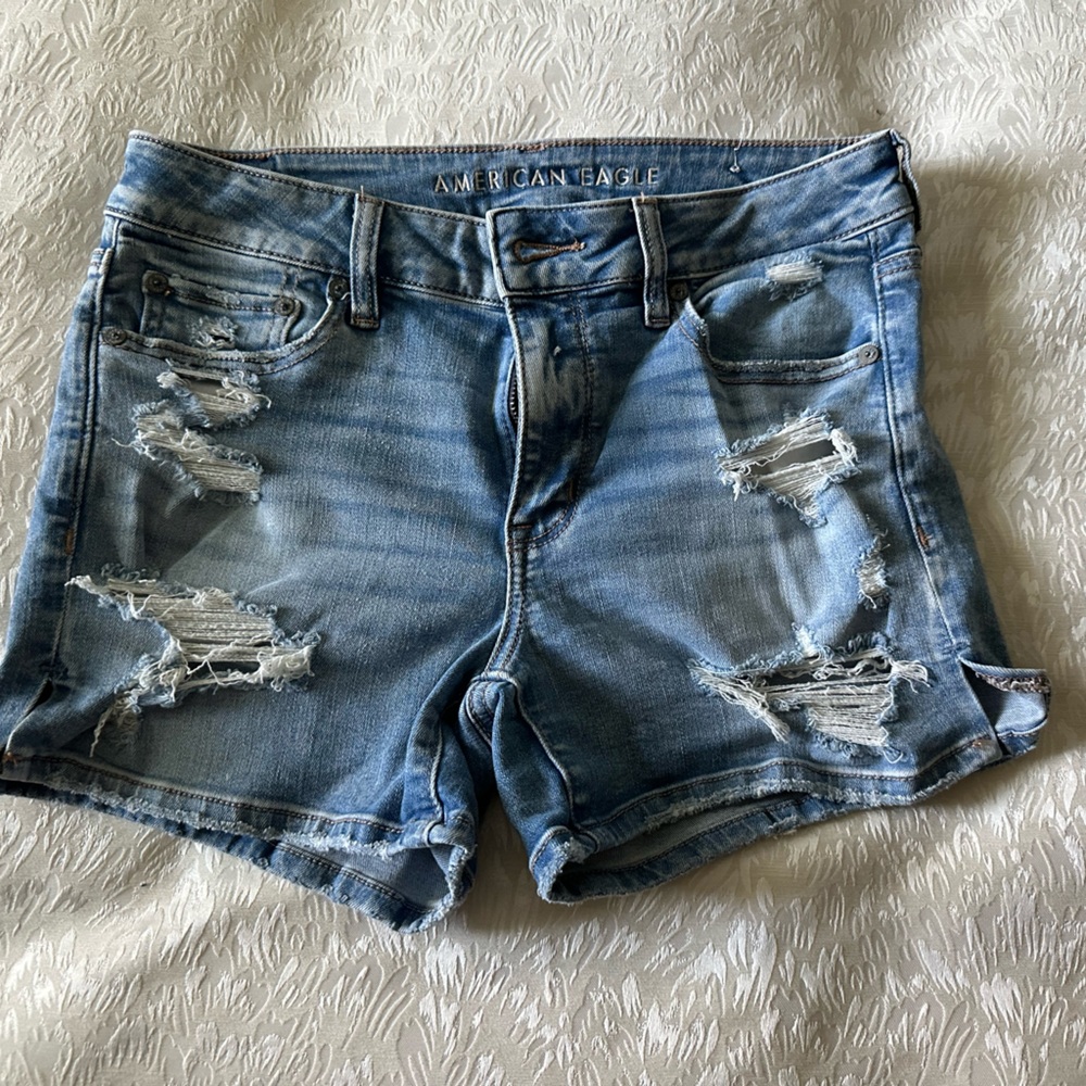 American Eagle Denim Midi Shorts